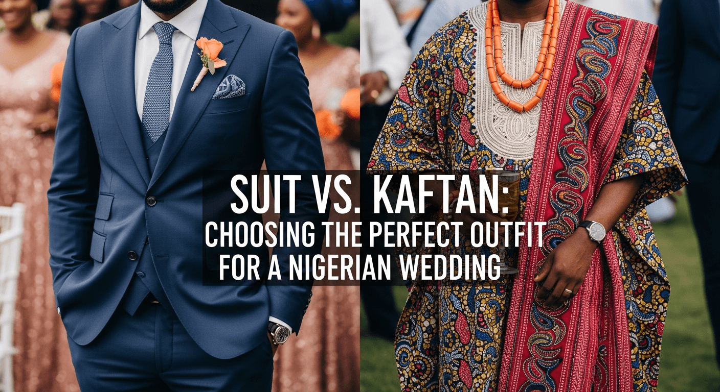 Suit vs. Kaftan: Choosing the Perfect Outfit for a Nigerian Wedding