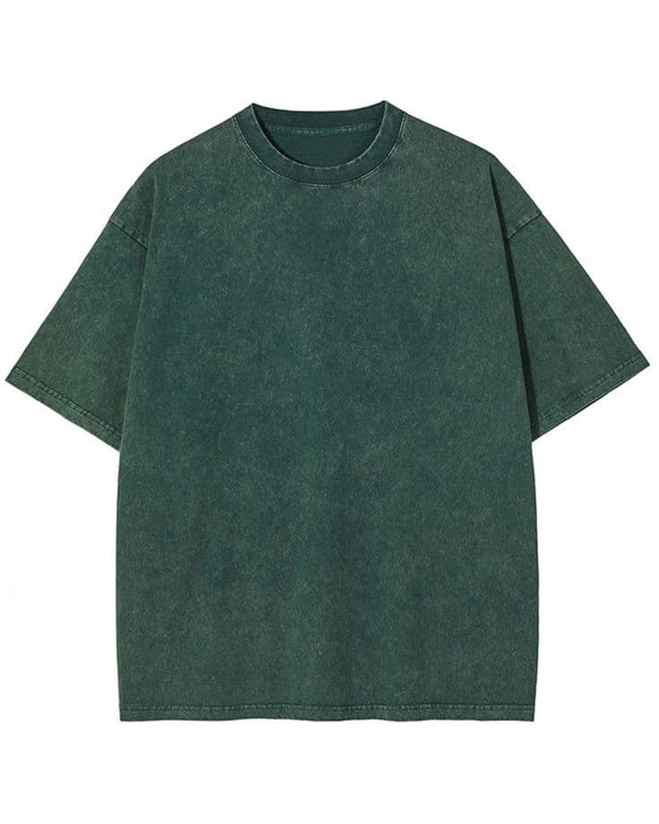 Pine Moss Acid-Wash Oversized Tee — Vee Clothing Company