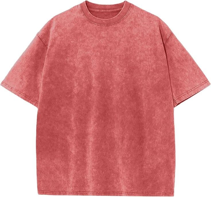 Terracotta Acid-Wash Oversized Tee — Vee Clothing Company