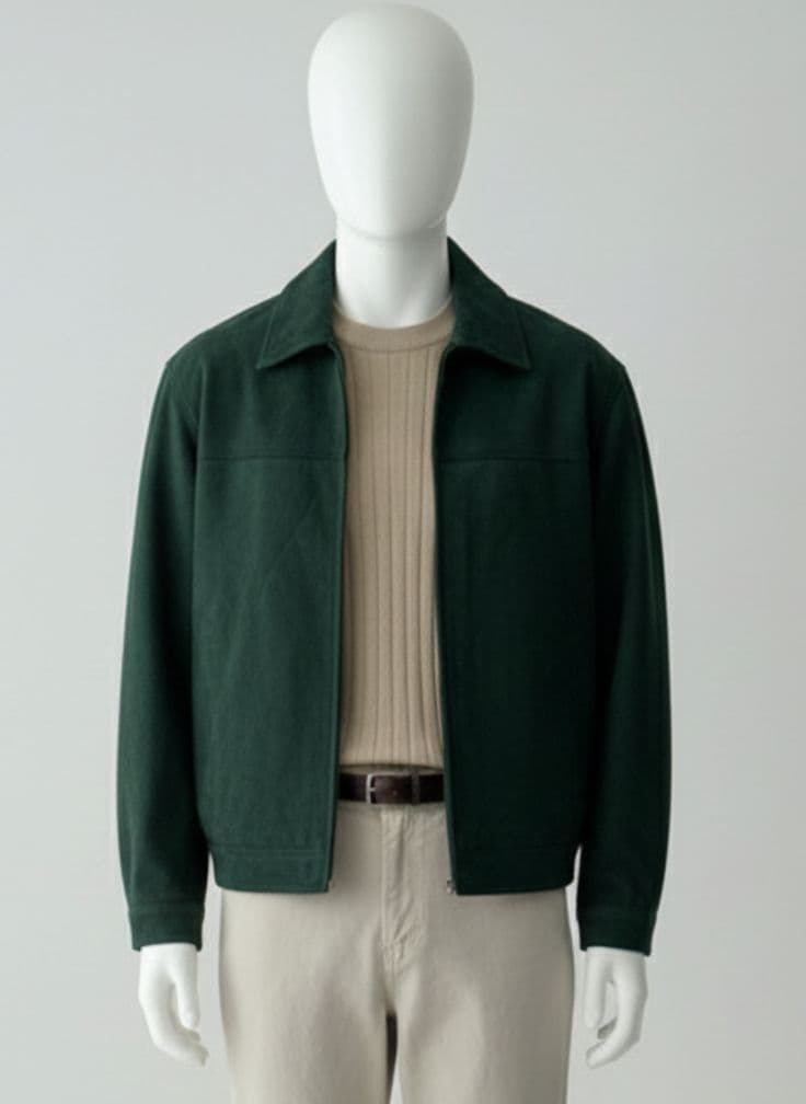 Spruce Suede Harrington — Vee Clothing Company