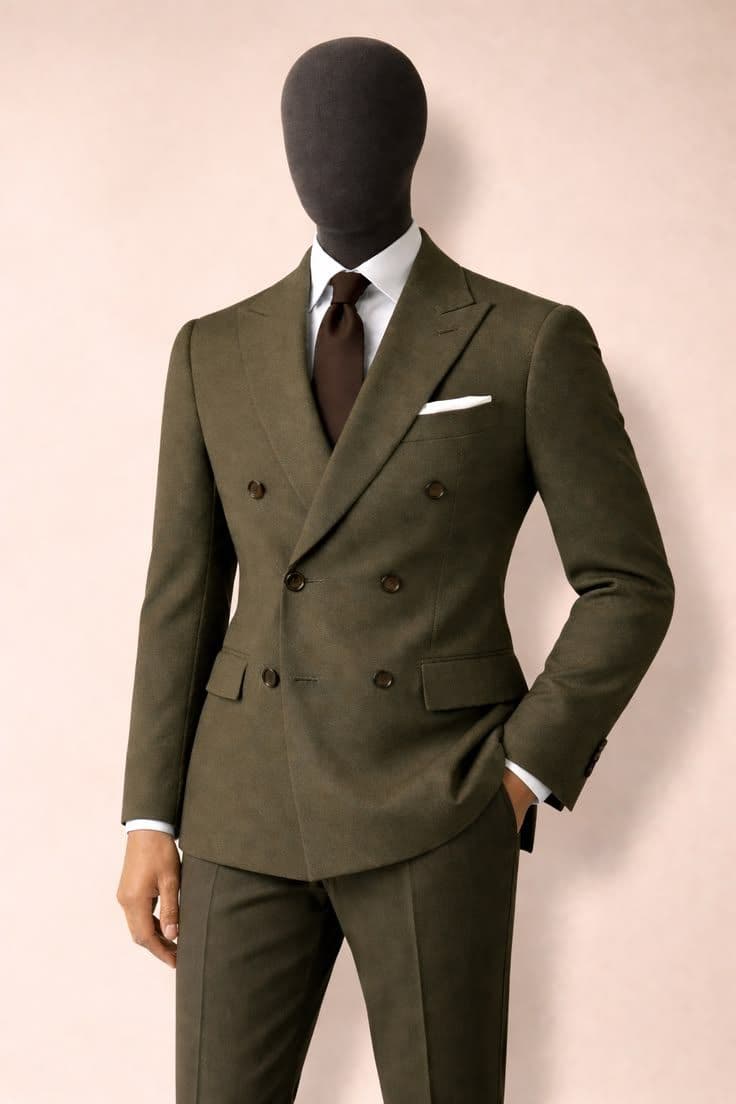 Graphite Wool Double-Breasted Blazer — Vee Clothing Company